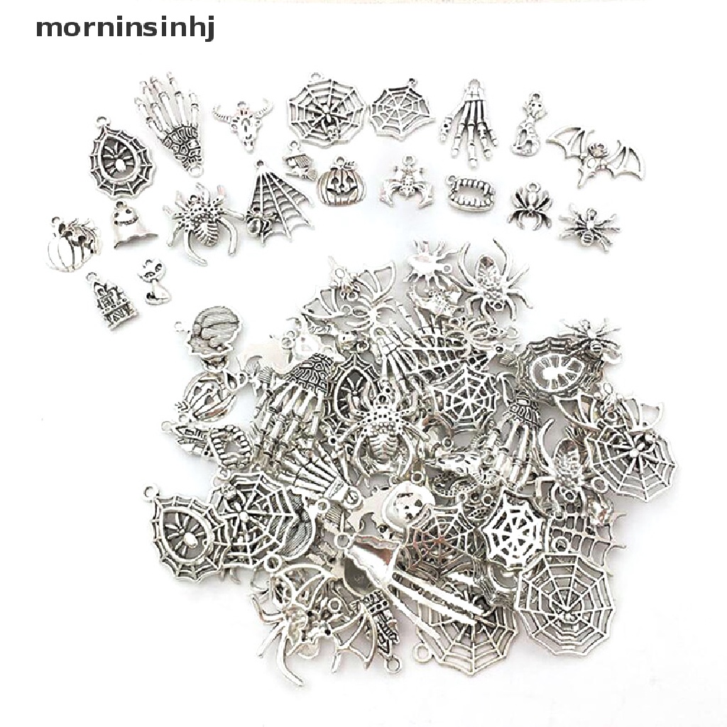 Mornin 100pcs Liontin Labalaba Tibet Warna Silver Untuk Diy Perhiasan