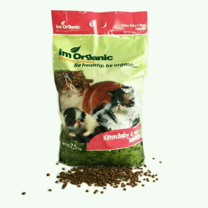 Makanan Kucing Im Organic Kitten Baby Mom Kbm 7 5kg Shopee