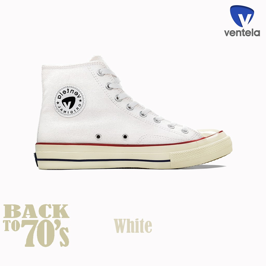 SEPATU VENTELA BACK TO 70s WHITE HIGH ORIGINAL - SEPATU SNEAKERS