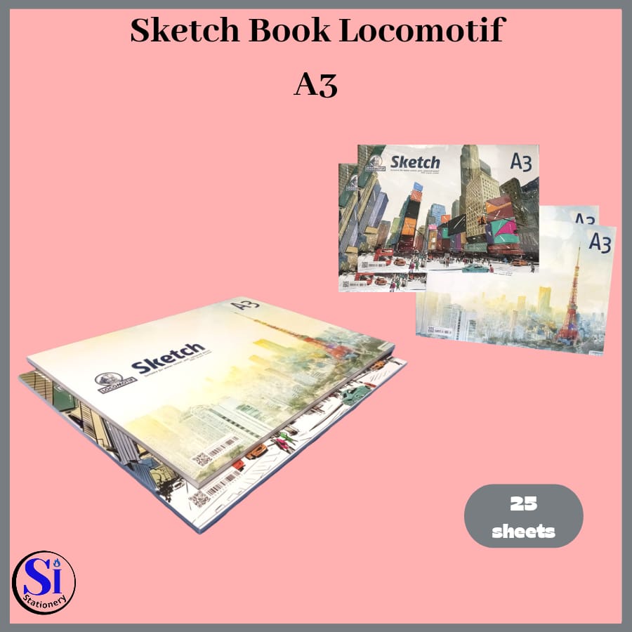 

Sketch Book LOCOMOTIF A3/Drawing Sketch Book A3 Isi 25 Lb