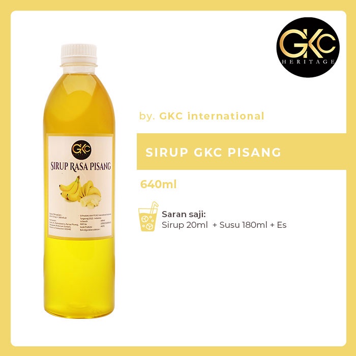 

Sirup Minuman GKC "Rasa Pisang" 640ml
