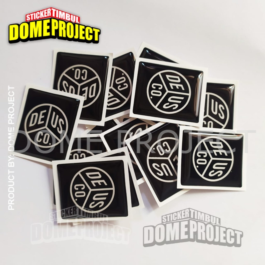 STIKER MOTOR DEUS EMBLEM DASI VESPA PIAGGIO STIKER RESIN TIMBUL LENTUR STIKER AKSESORIS SEPEDA MOTOR