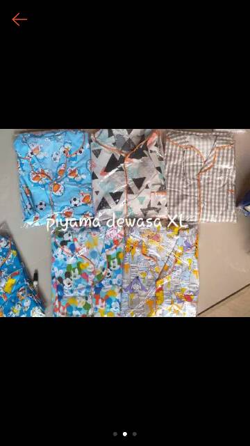 BAJU TIDUR DEWASA POLY MICRO size (L,XL) (bisa pilih motif)