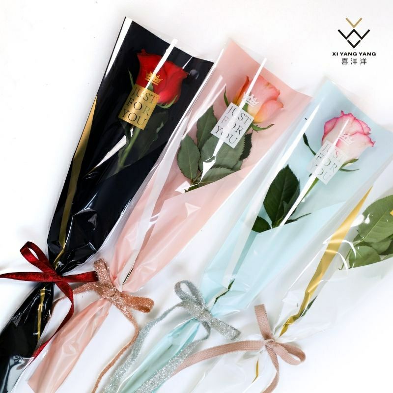 Flower sleeve/Kantong Bunga Single Rose 5pcs