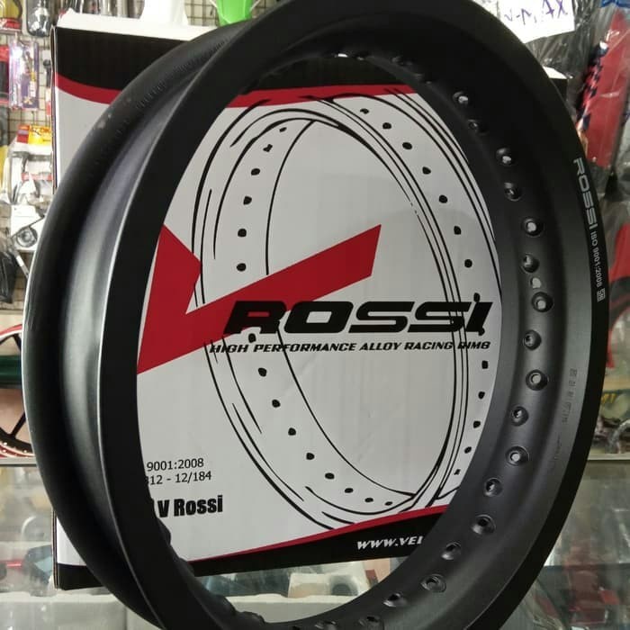 Hfgf602 Velg V. Rossi Ukuran Lebar 250 Ring 14 Wm Black Fs201Gg