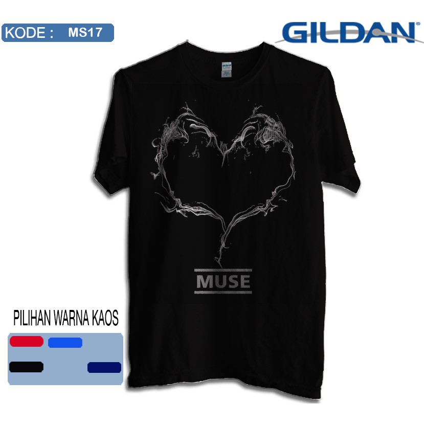 Kaos muse band original gildan softstyle
