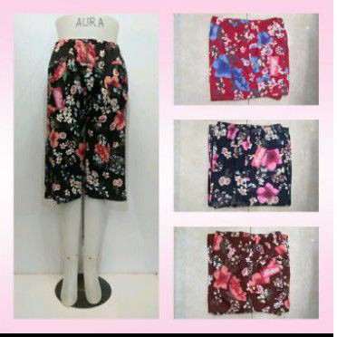 celana katun 7/8  pinggang karet