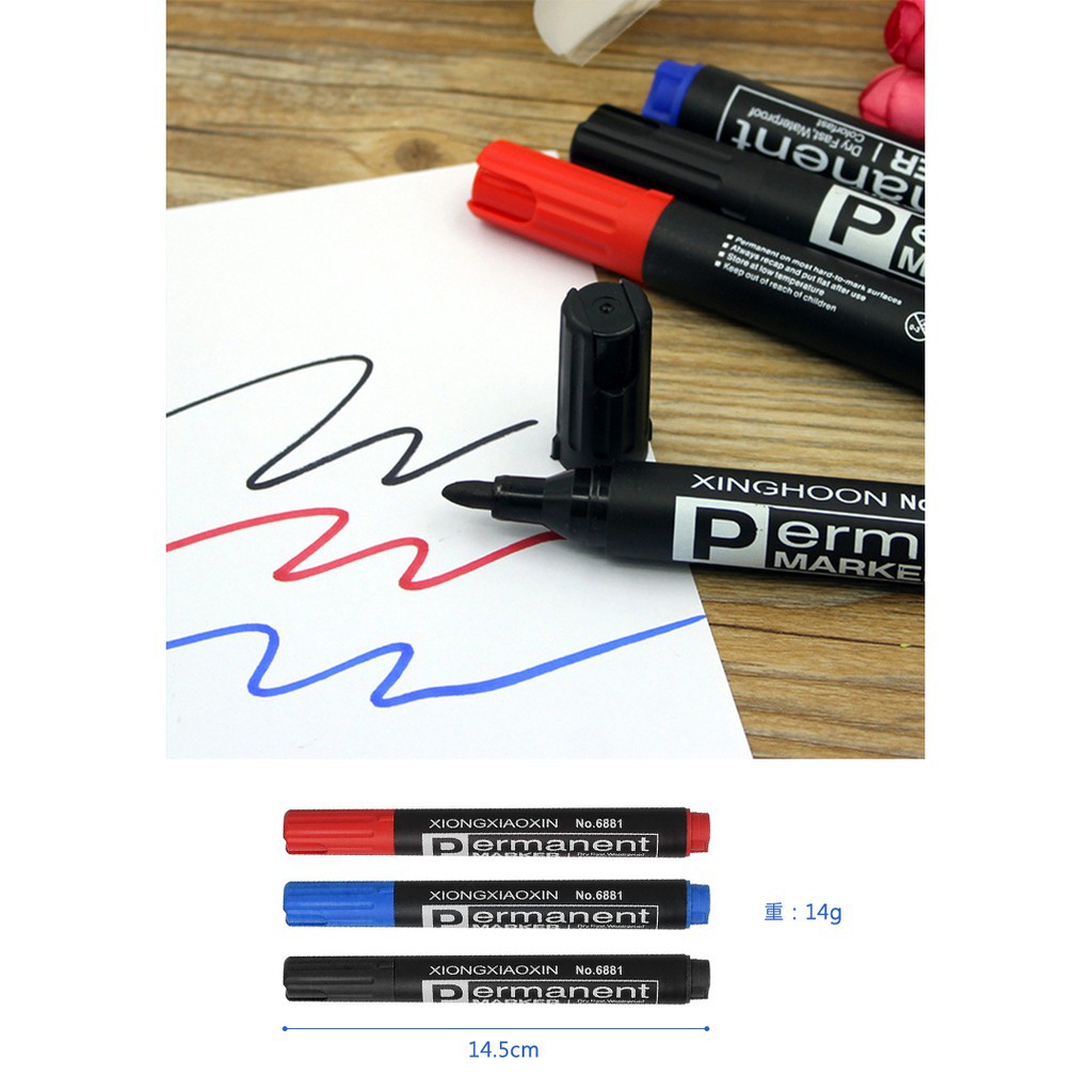 

Spidol Permanen Murah Cepat Kering Awet Untuk Tulis di Plastik, Kaca, dll Merk Xiongxiaoxin