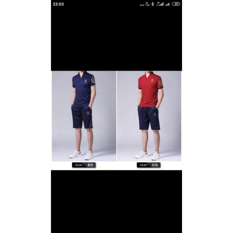 Pakaian pria,set pria Maserati pria keren model terbaru