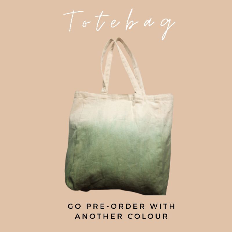 Tote bag tiedye bahan canvas twill