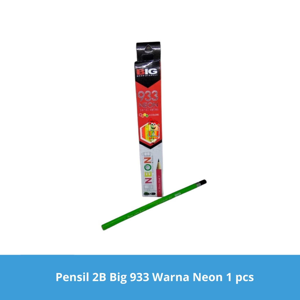 

Pensil 2B Big 933 Warna Neon 1 pcs