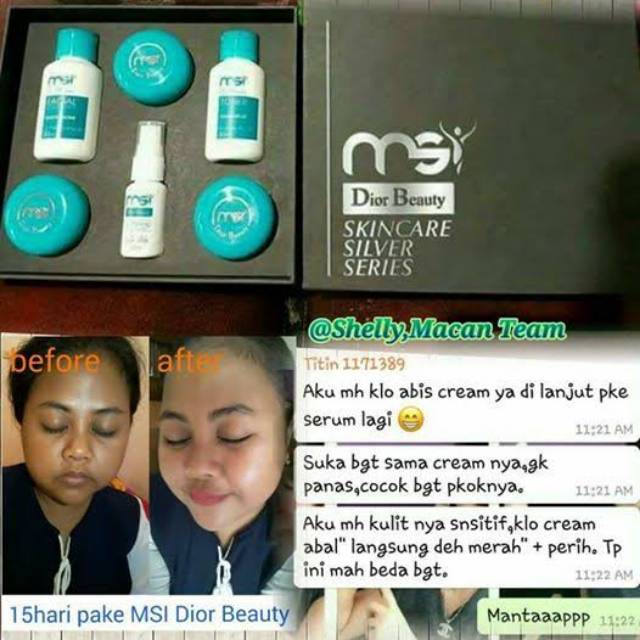 MSI GOLD BEAUTY SKINCARE SILVER SERIES