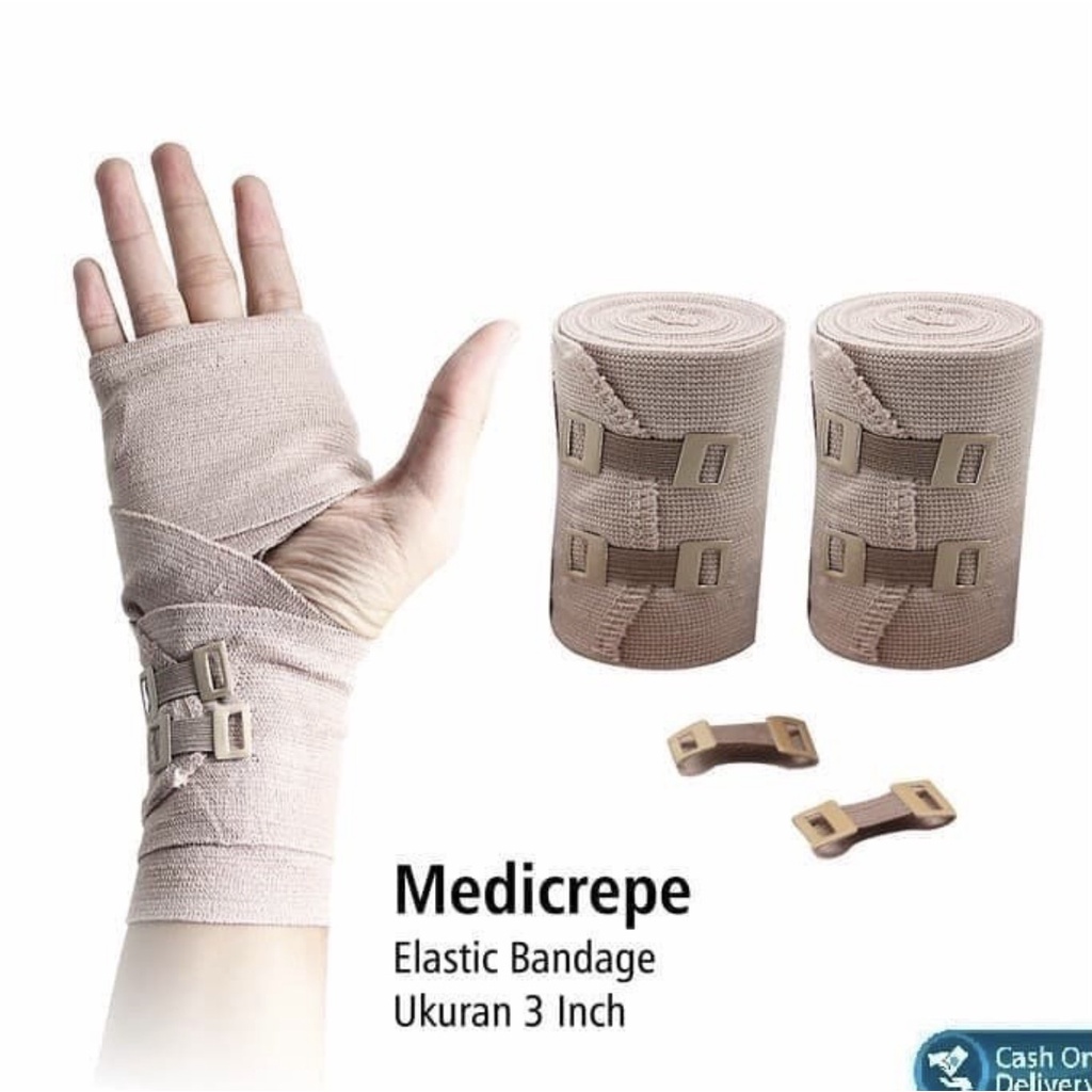 PERBAN ELASTIS / MEDICREPE ELASTIC BANDAGE PERBAN 3&quot; (7,5 CM) ONEMED