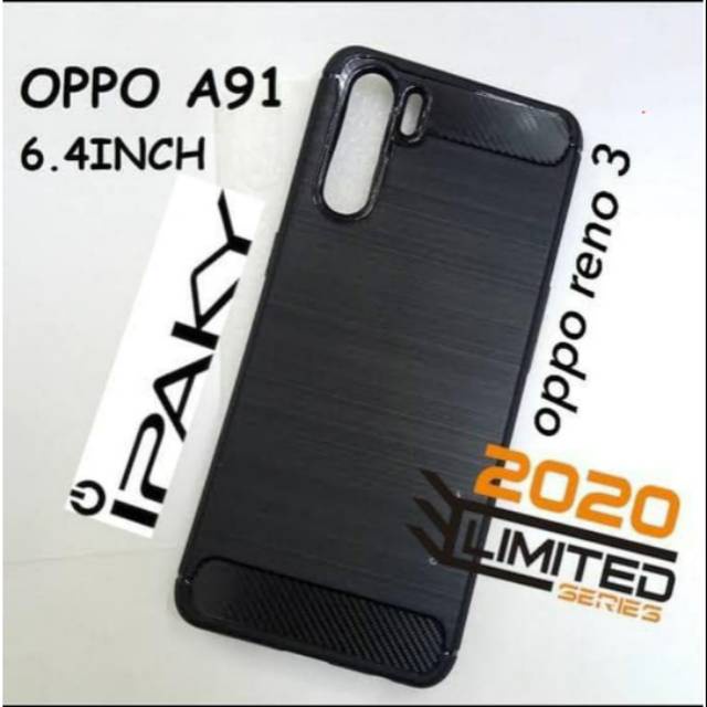 SOFTCASE OPPO RENO 3 - IPAKY CARBON OPPO RENO 3 NEW 2020 - SC