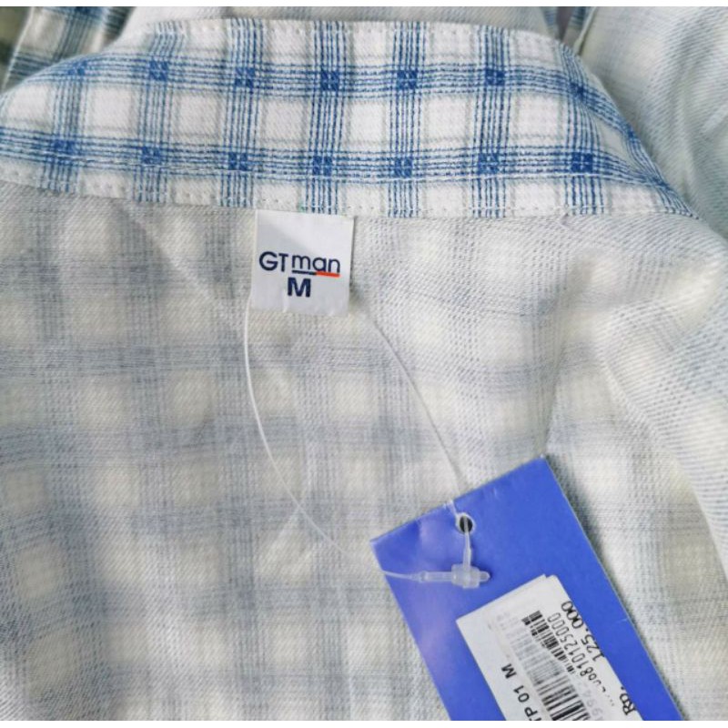 GT man pajama plaid shanghai piyama set