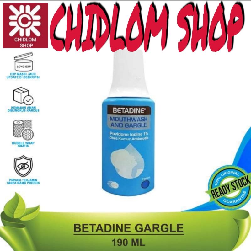 Betadine Obat Kumur 190 ml Murah