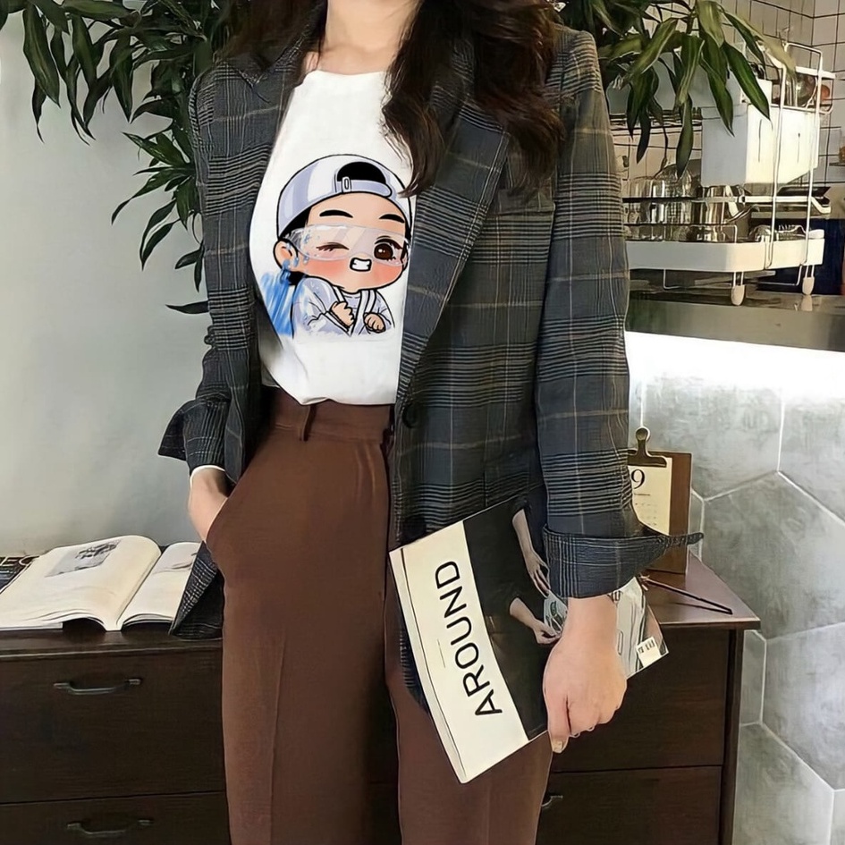 KAOS BTS KIM TAEHYUNG V RUN BTS EDITION BAJU PRIA WANITA