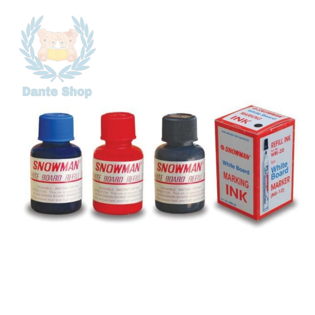 

Isi Tinta Spidol Snowman Whiteboard Marking INK - Satuan