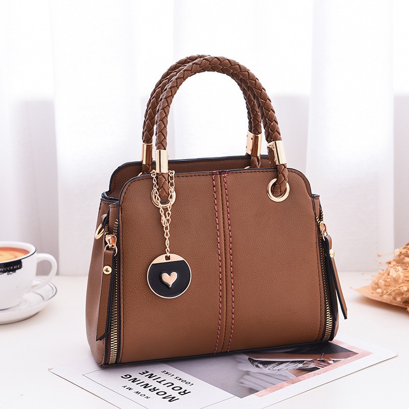 BJ31555 - BLACK/BROWN/KHAKI/ORANGE/PINK - TAS JINJING TOTEBAG HANDBAG SLEMPANG TAS WANITA FASHION IMPORT MODIS ELEGAN TERMURAH TERLARIS TERBARU BAGSTORE JAKARTA TAS BATAM BQ1839 LT1555 CR7323