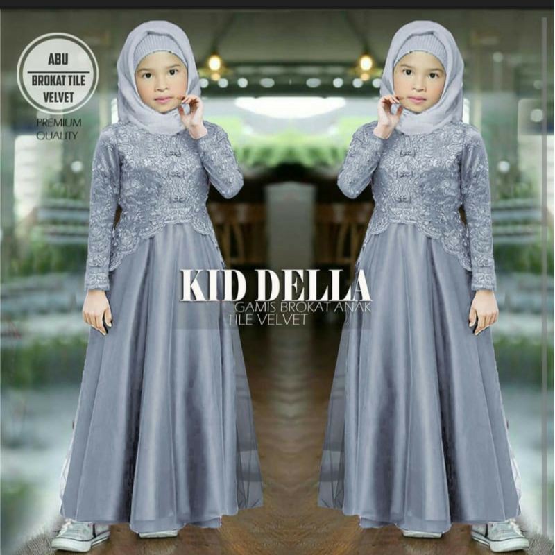Gamis Brukat Anak Dress Brukat Anak Perempuan Baju Pengajian Anak Perempuan Gamis Brukat Anak Wanita