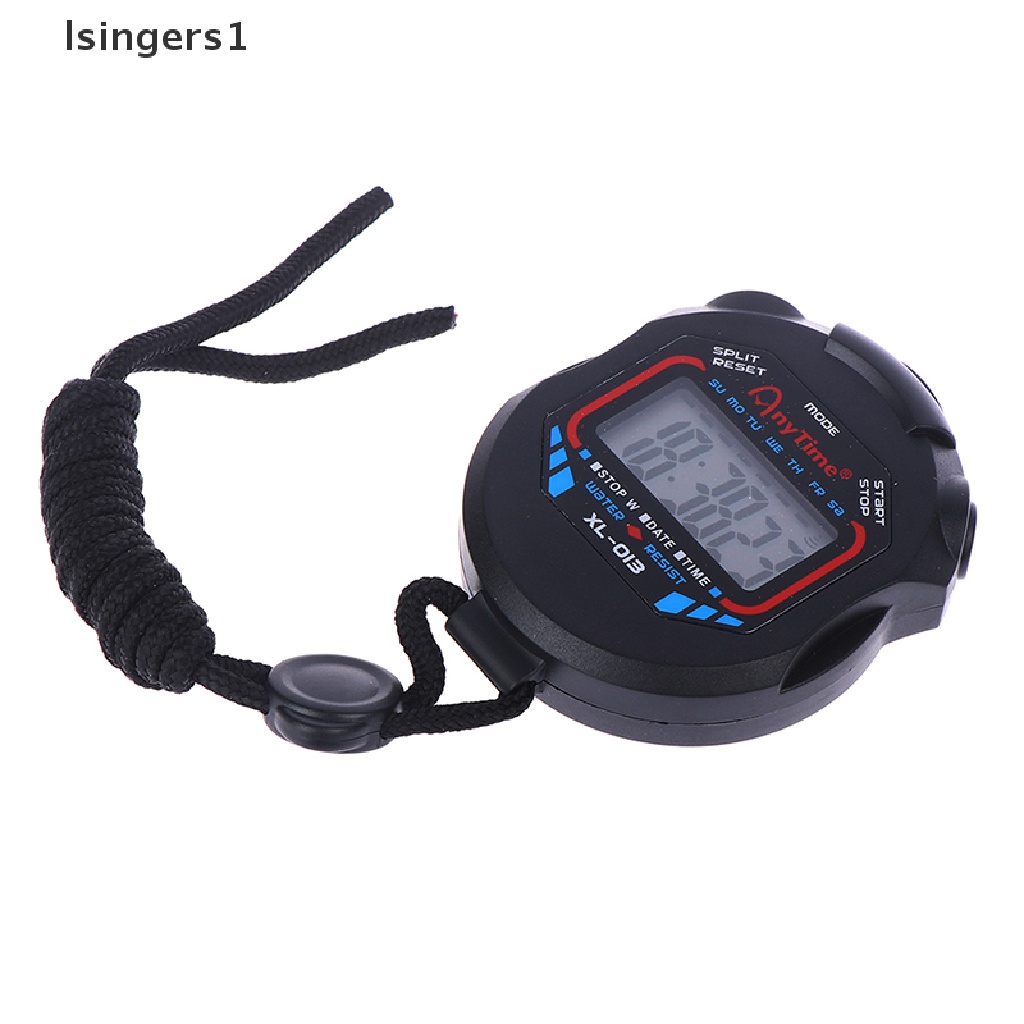 (lsingers1) Stopwatch Digital Dengan Layar LCD