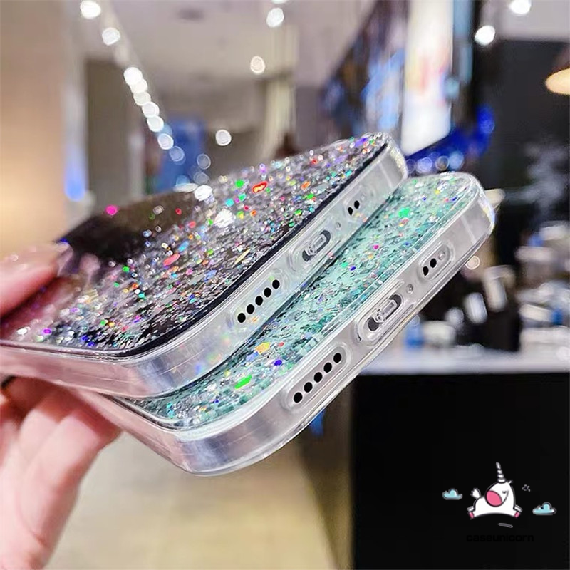 Casing Oppo A15 A11 A5 A9 2020 A5s A3s A12 A7 A11K A15S A92 A52 A53 A33 2020 Reno 4 4F 4Lite 4pro A12e A72 A31 F9 F9pro F11 F11pro F7 A37 A1K A32 A93 F17pro Glitter Bling Soft Cover-6