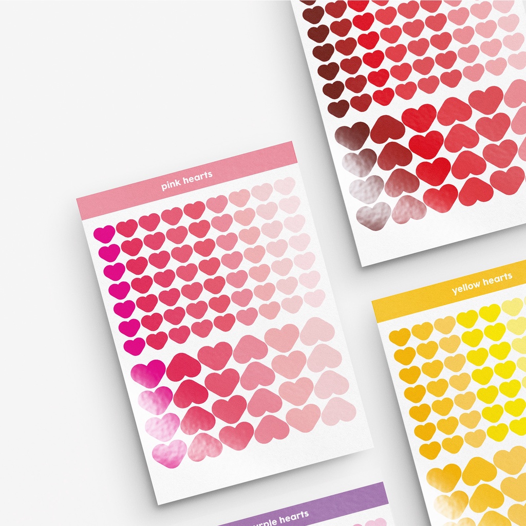 

STIKER DECO BASIC SHAPES - HEARTS