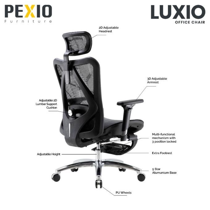 [Sale] Ergonomic Office Chair | Pexio Ergonomic | Luxio [Terlaris]