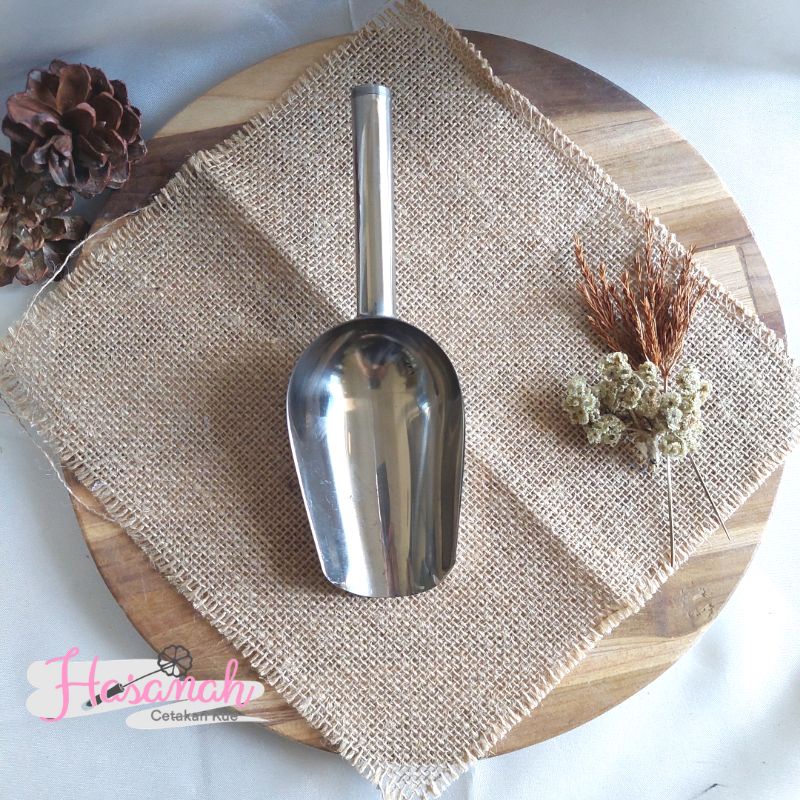 Sendok Sekop Skop Es Batu Gula Beras Stainless Steel KECIL