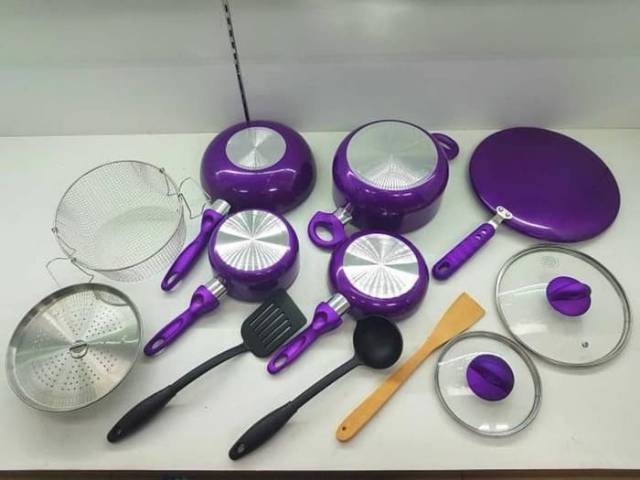 Supra Cookware Set Premium 12pcs / Panci Set Supra 12pcs  GOJEK