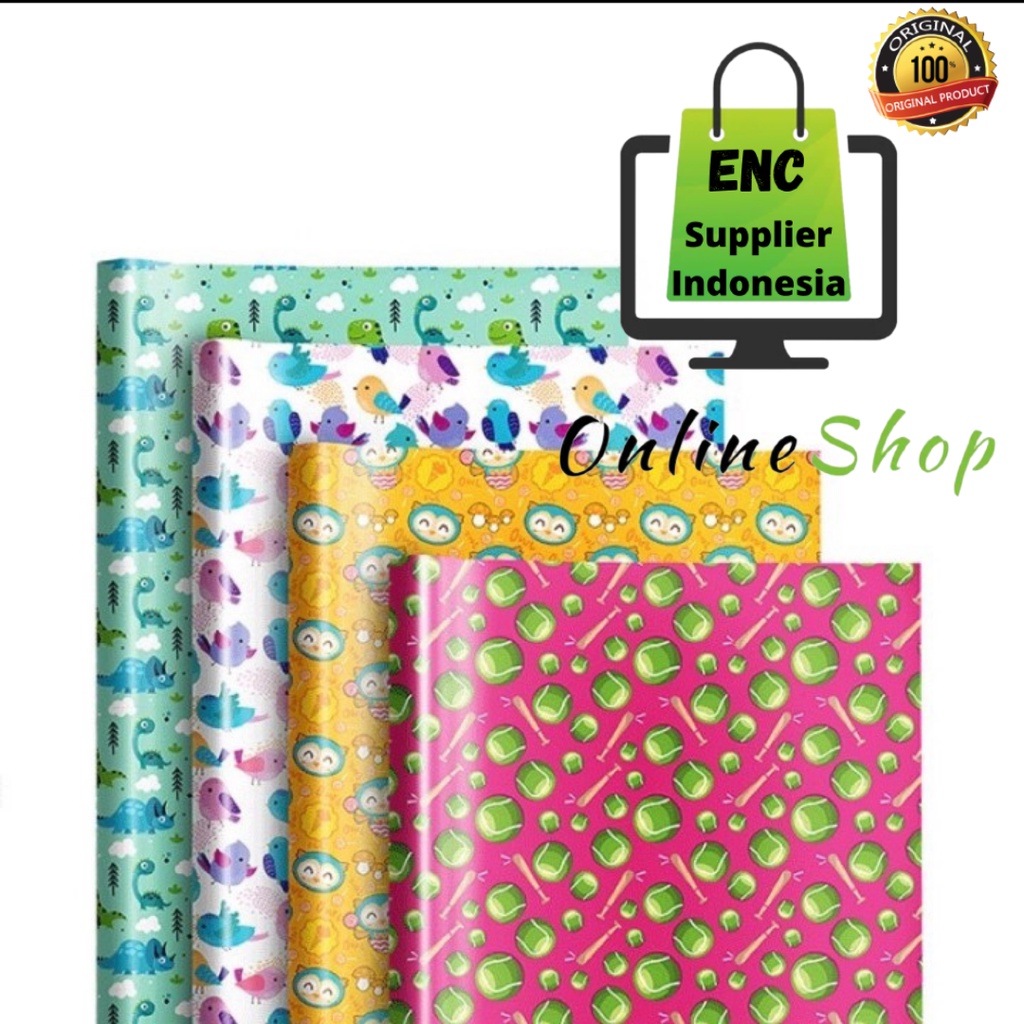 

sidu 50 lembar Kertas kado sidu motif fancy gambar batik sinar dunia 60 x 48 cm per pak - enc.sup