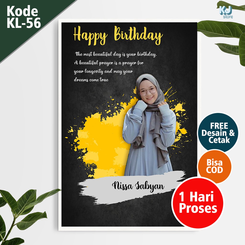 Kado pajangan dinding hadiah souvenir wisuda graduation ulangtahun cewek sahabat wanita ultah unik