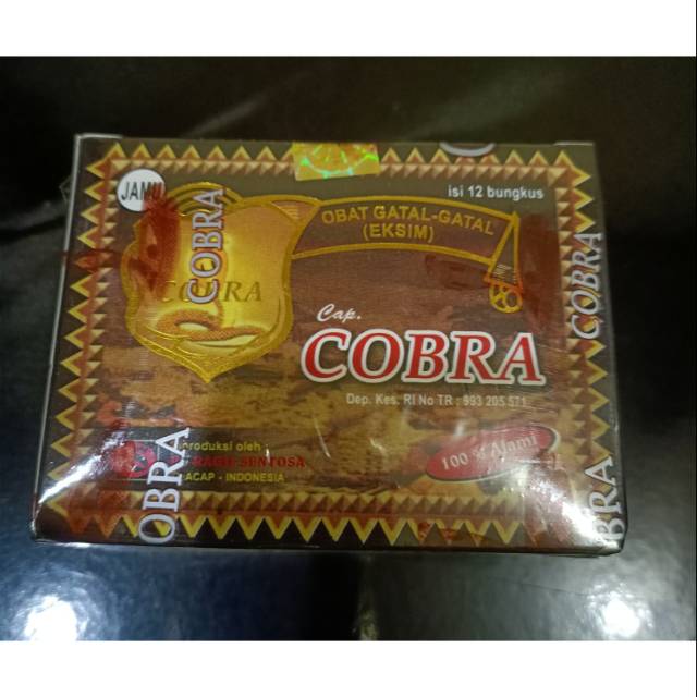 Jamu cobra gatal serbuk...