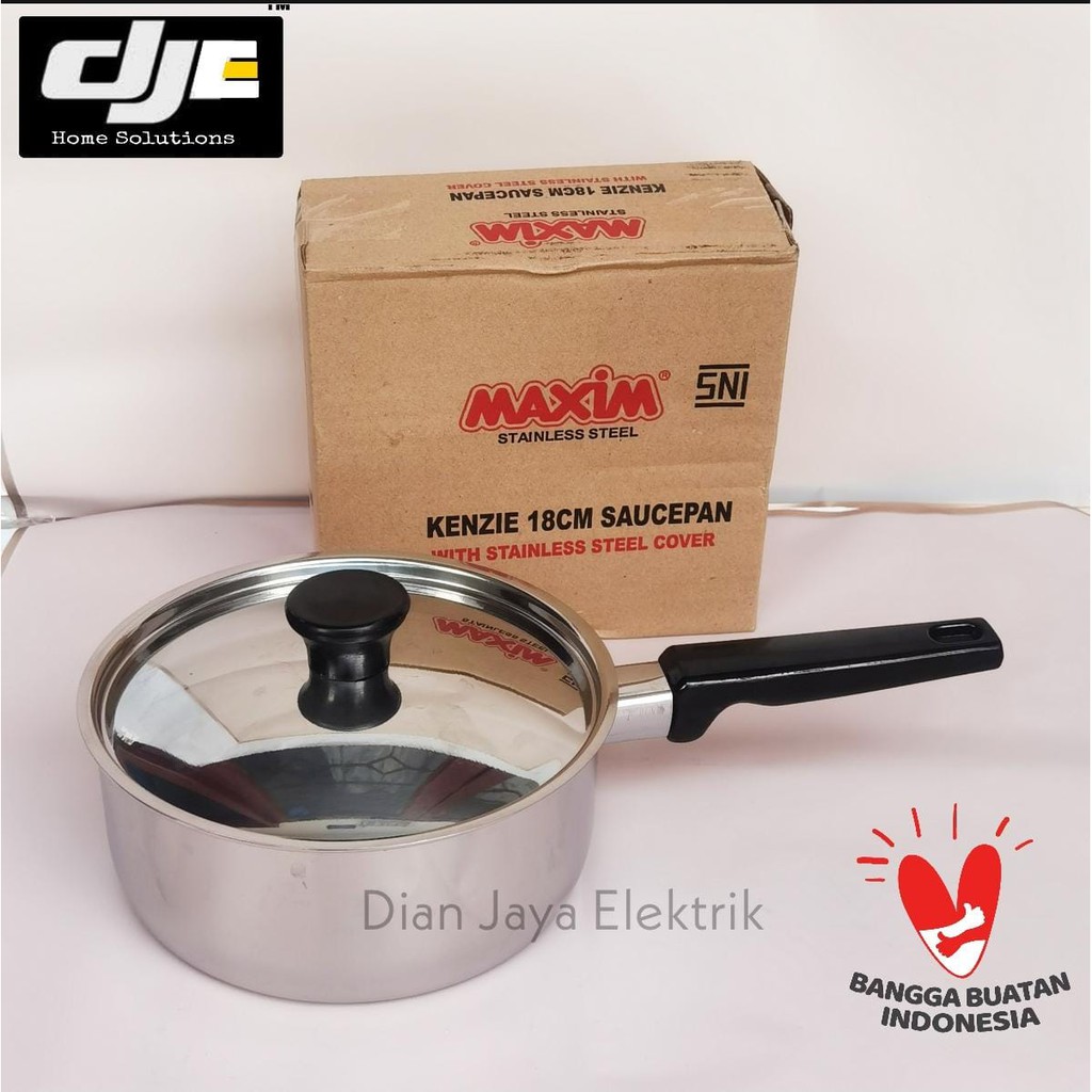 Maspion Maxim sauce pan tutup stainless 16cm dan 18cm