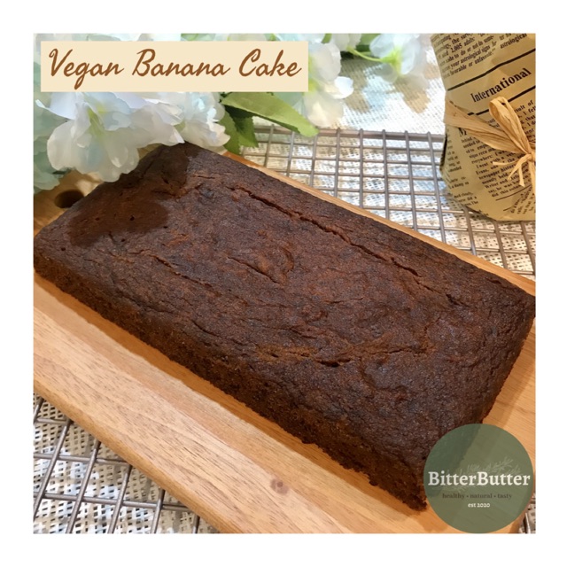 

BitterButter Vegan Gluten Free Banana Cake Original 20x10cm, No terigu & white sugar.