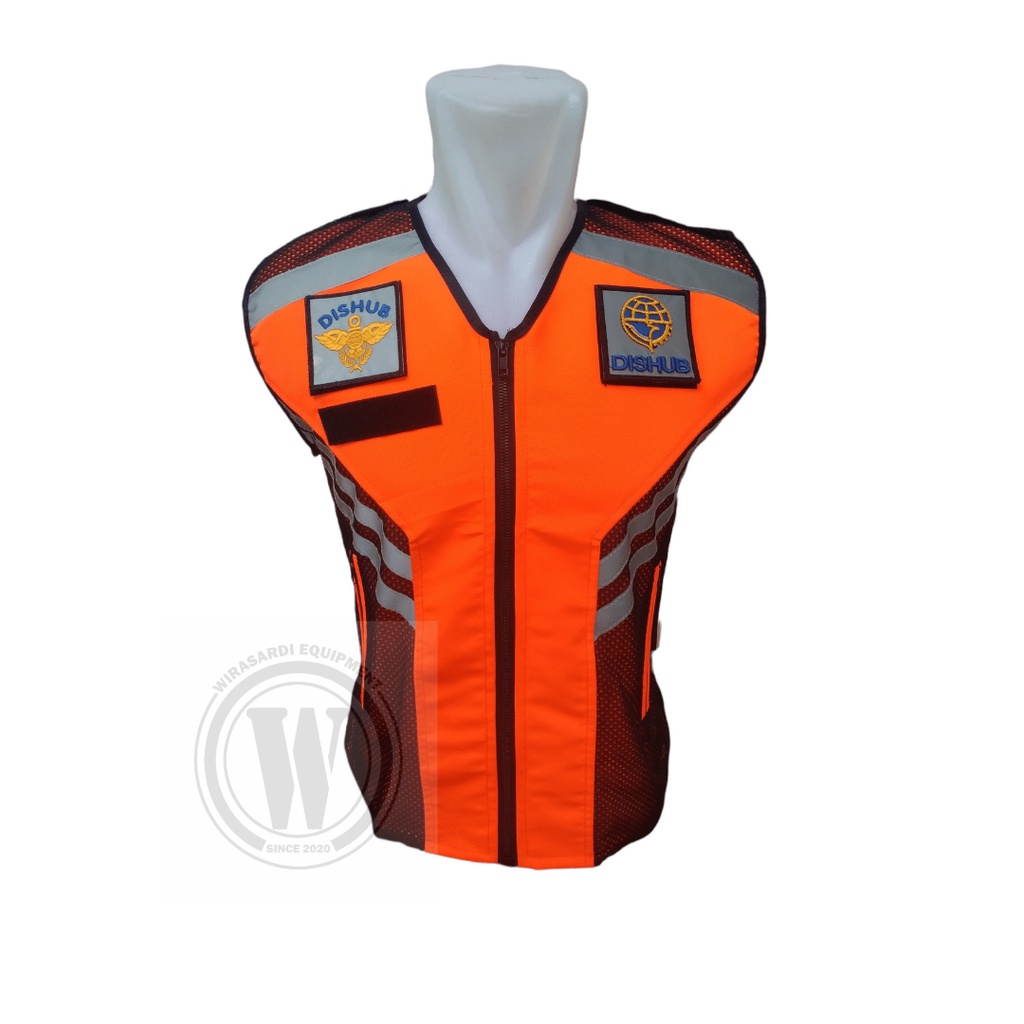 Rompi Dishub Taslan Waterproof Orange|Rompi Dishub|Rompi Dinas Perhubungan|Rompi Lapangan