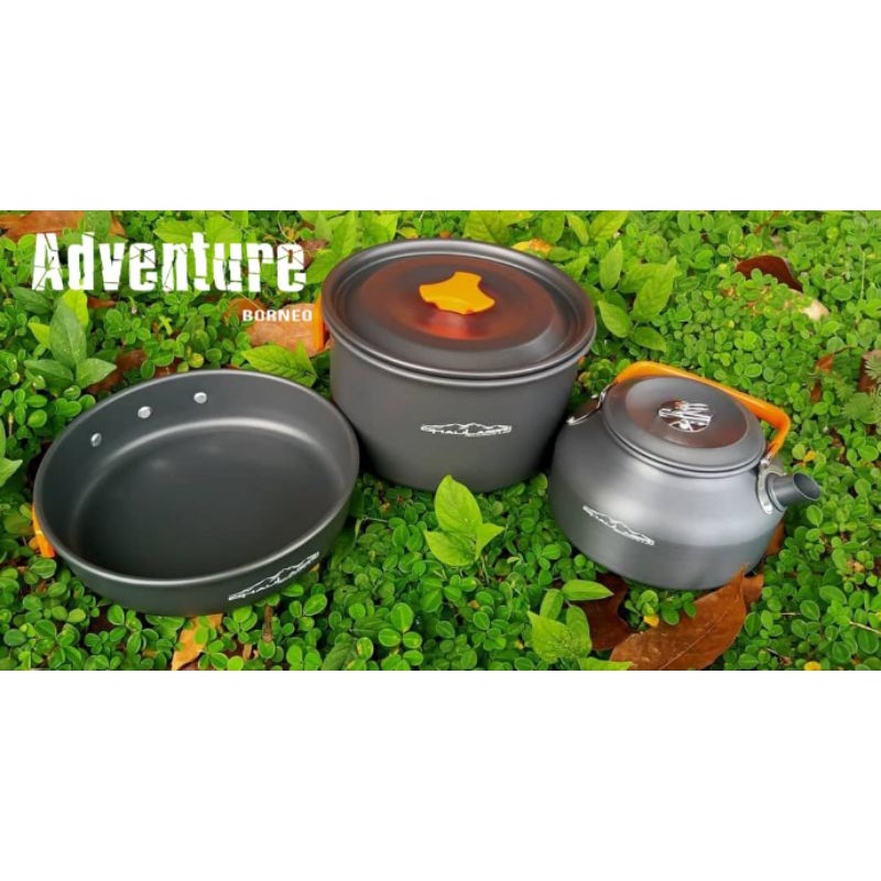 Cooking Set Dhaulagiri DH-400 / Cooking Set Camping / Cooking Set Outdoor / Tempat Masak