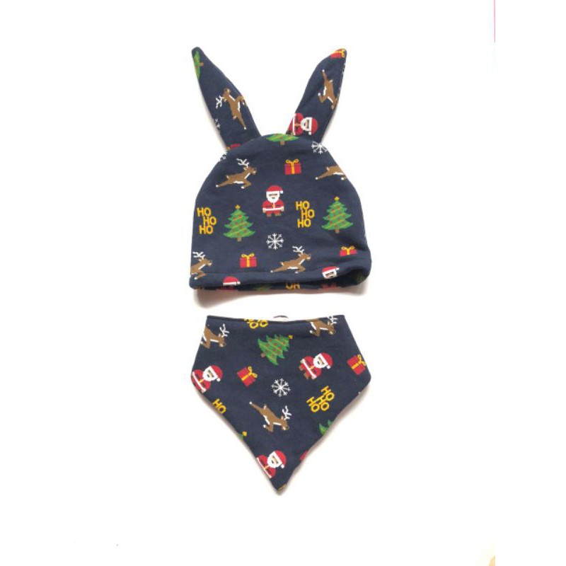 Bib slaber bayi / celemek makan bayi / slabber segitiga 1 set