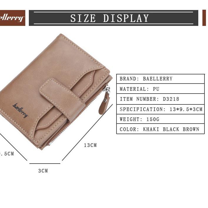 ♀ Dompet Lipat BAELLERRY Original D3218 ❇