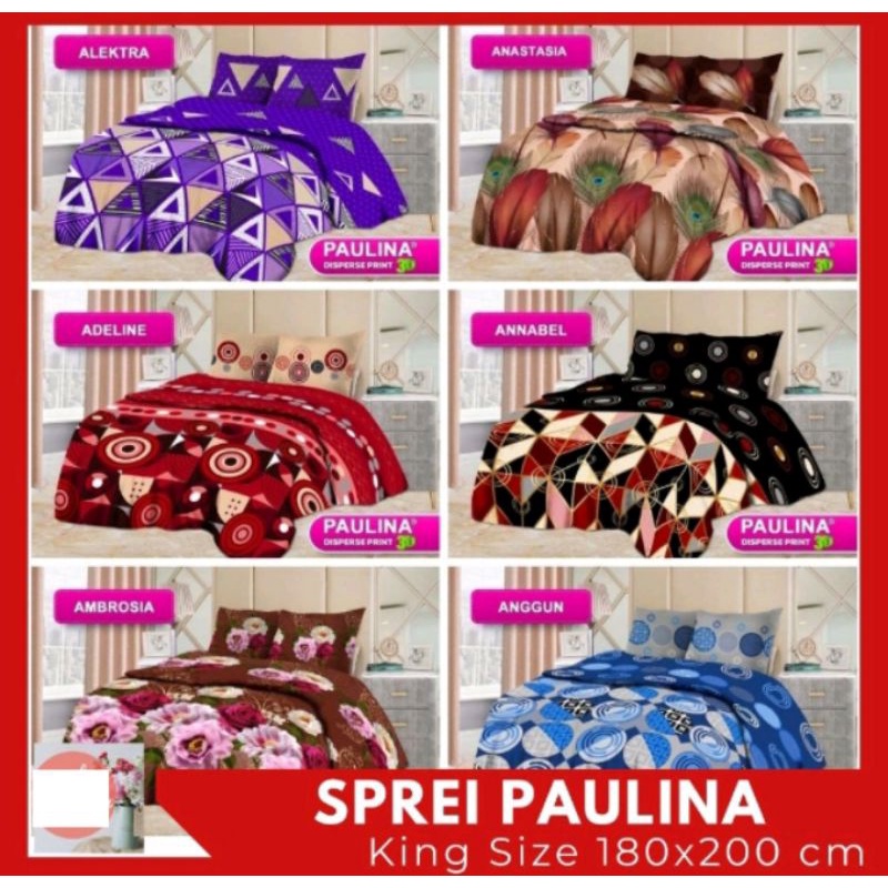 sprei paulina 180X200 / sprei paulina by bonita / sprei paulina king size / sprei paulina B4