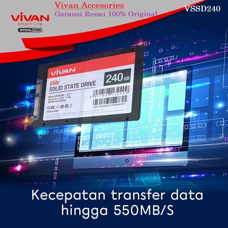 VIVAN SSD VSSD240 Light &amp; Portable 240GB Harddisk Extenal with 550MB/S