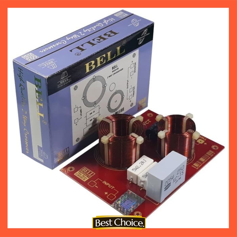 KIT CROSSOVER 2 WAY BELL BGR CROSSOVER PASIF 2 WAY BELL TWEETER WOOFER