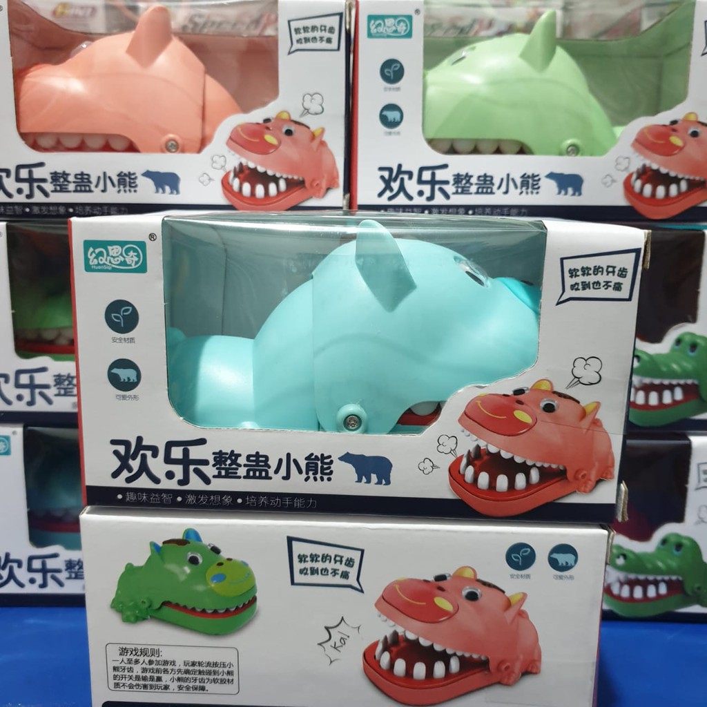 [tma] Mainan Anak Buaya Gigit Jari Tangan / Crocodile And Hippo Dentist Game