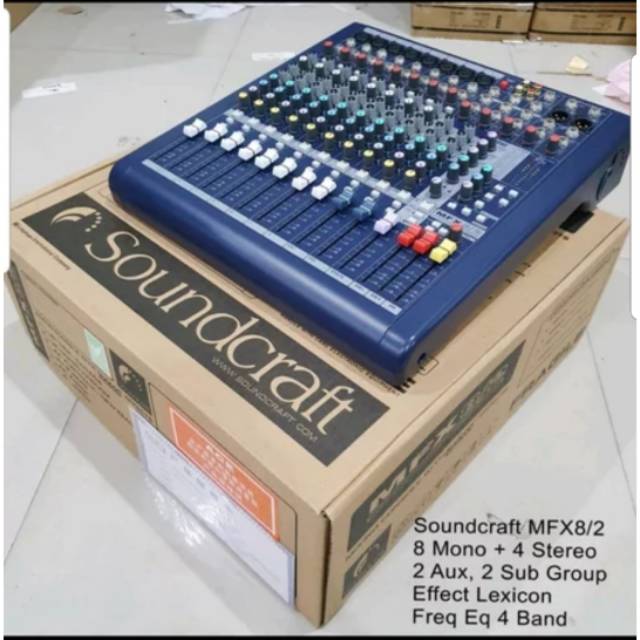 MIXER AUDIO SOUNDCRAFT MFX8/MFX 8 (8 CHANNEL )