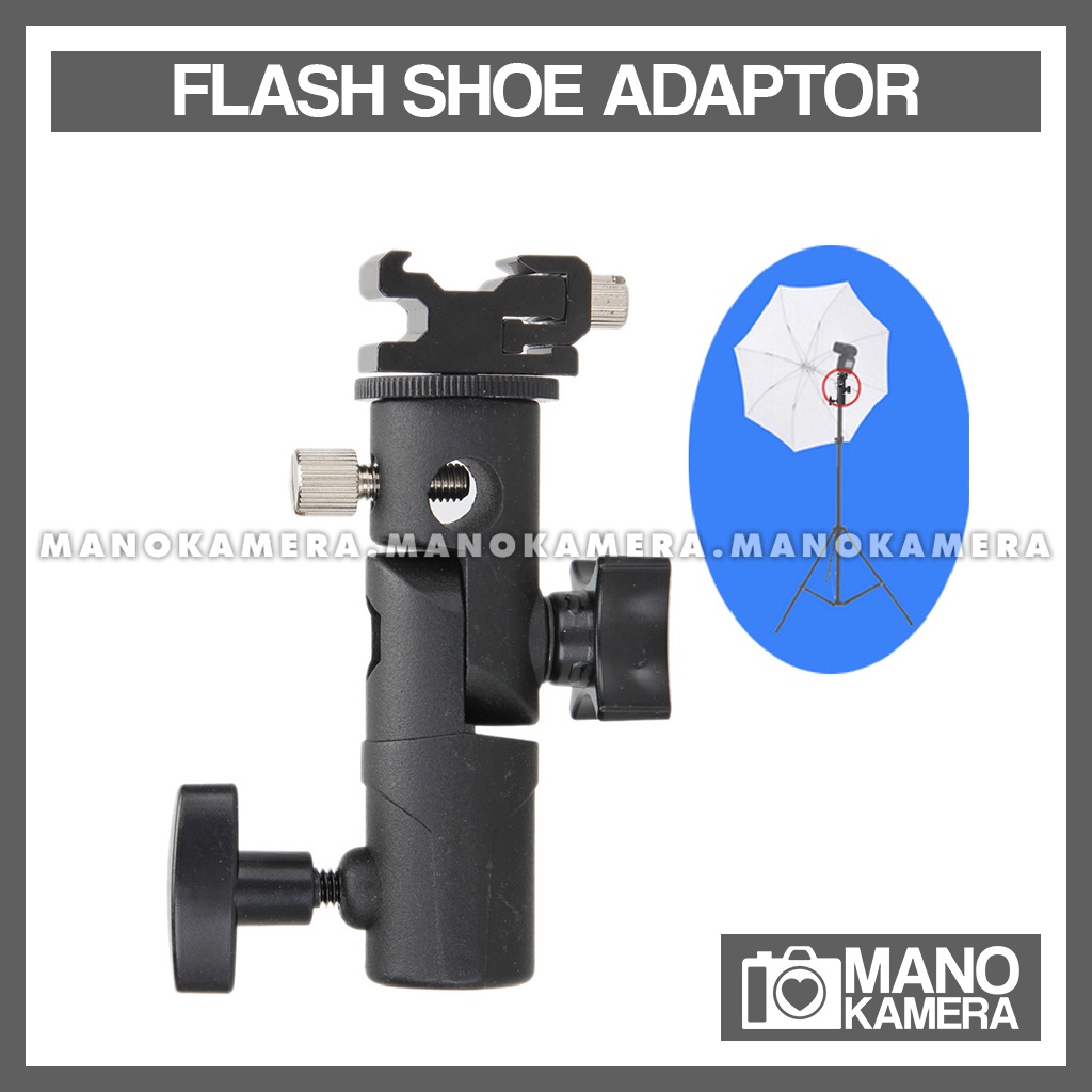 Jual Flash Hot Shoe Tipe H Dudukan Flash Holder Lubang Payung Light