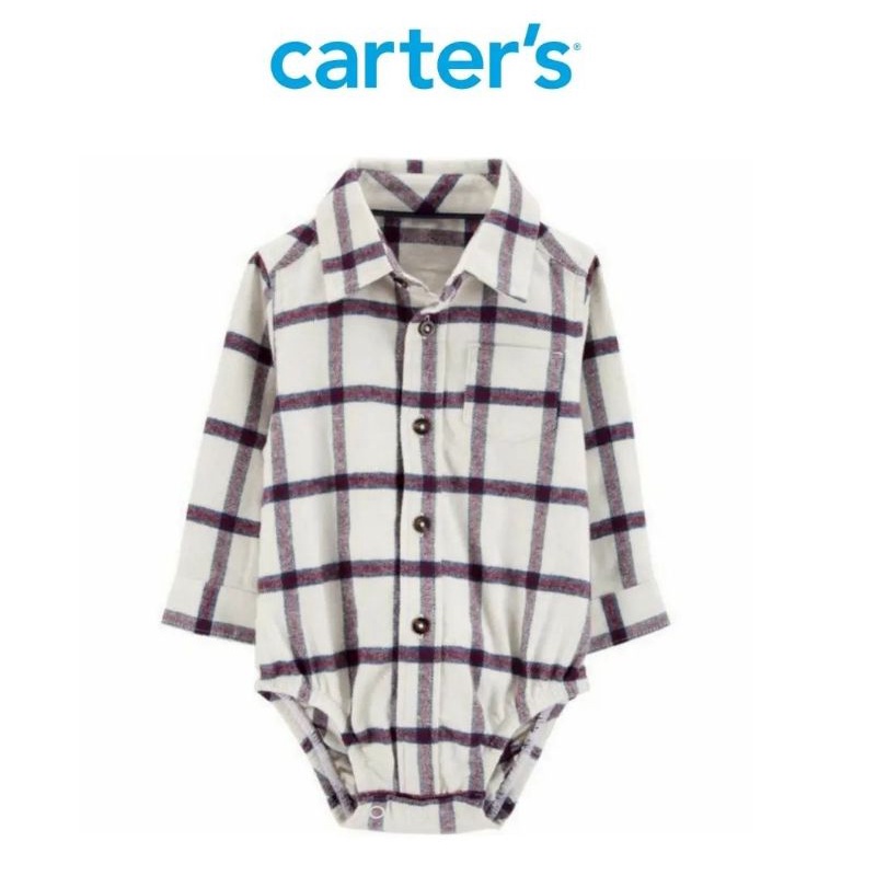 Size 0, 3, 6, 9 bulan. Kemeja Jumper Anak Bayi Laki. Place Carter's OshKosh BabyGAP-CTR. White Plaid