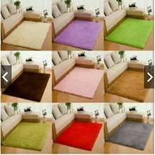 Karpet Bulu Rasfur tebal 5cm uk. 150x100cm busa HDP + BANTAL 1PCS