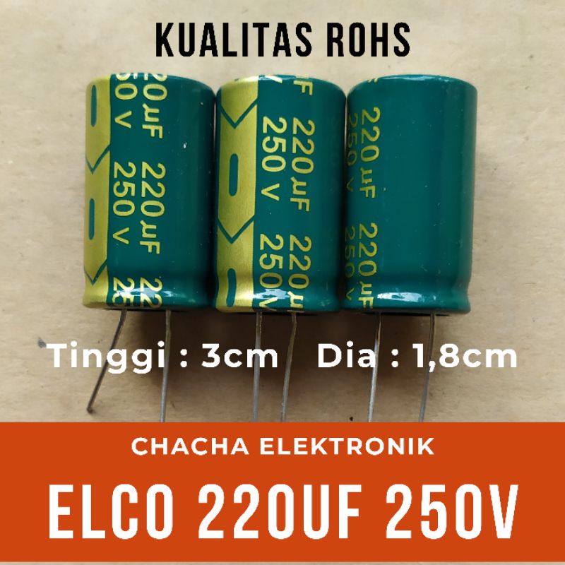 Elco 220uf 250v C 220uf/250v