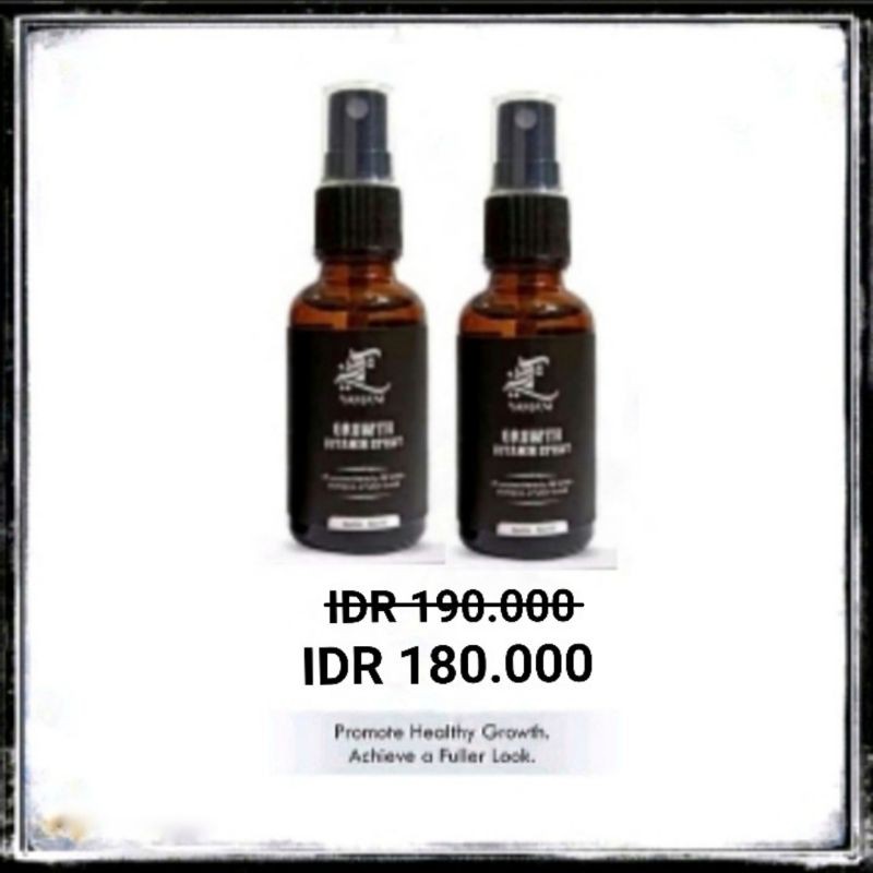 Vitamin Penumbuh Rambut Brewok, Jenggot, Alis "Yamani Beard Vitamin" 30ml -Paket 2 bulan-