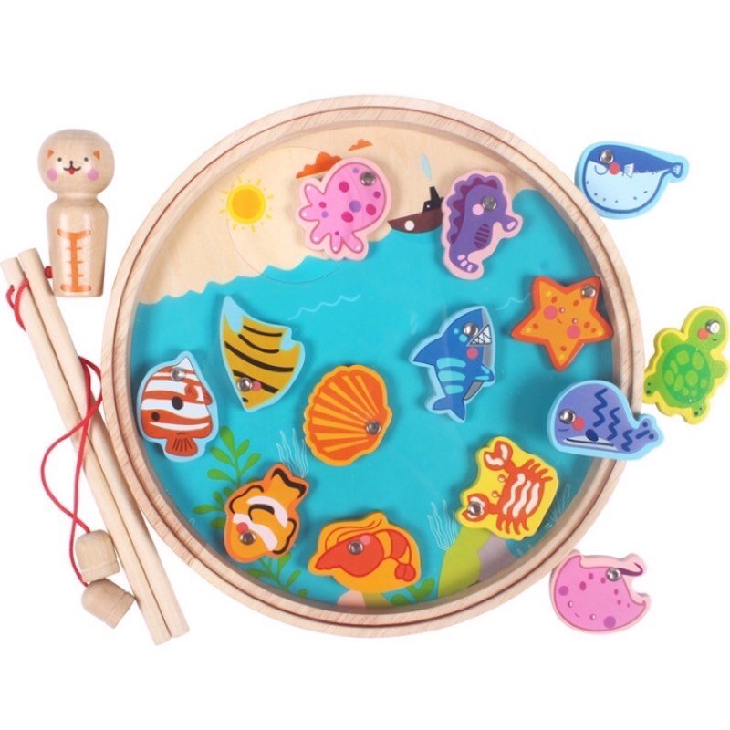 multi function fishing toys - learning about fish and numbers - mainan edukasi anak